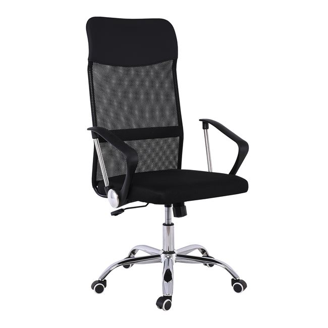 Πολυθρόνα διευθυντή "BF2400-W" απο mesh ύφασμα σε χρώμα μαύρο 60x58x110/120