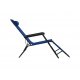 Ξαπλώστρα-καρέκλα μεταλλική σε μπλε χρώμα 163x60x80