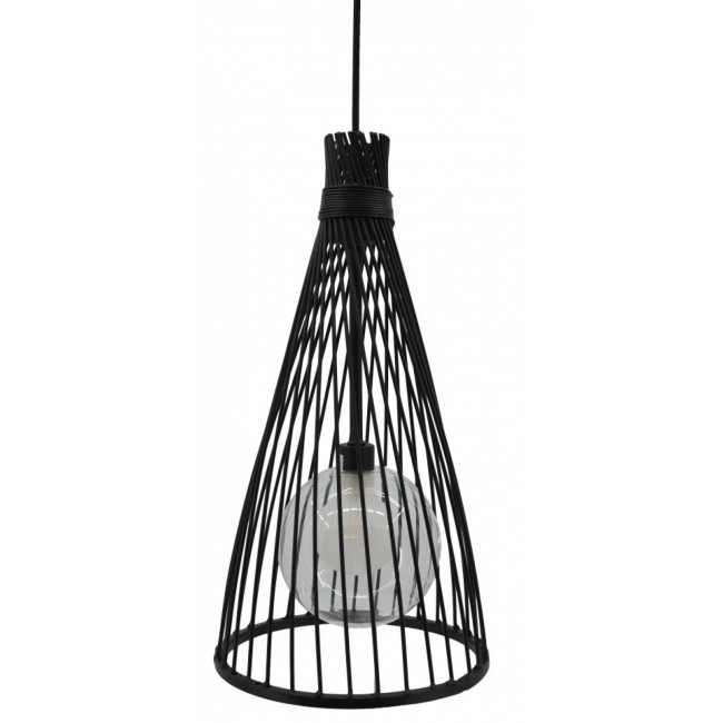 Φωτιστικό μονόφωτο μεταλλικό σε μαύρο χρώμα 20x20x38-80