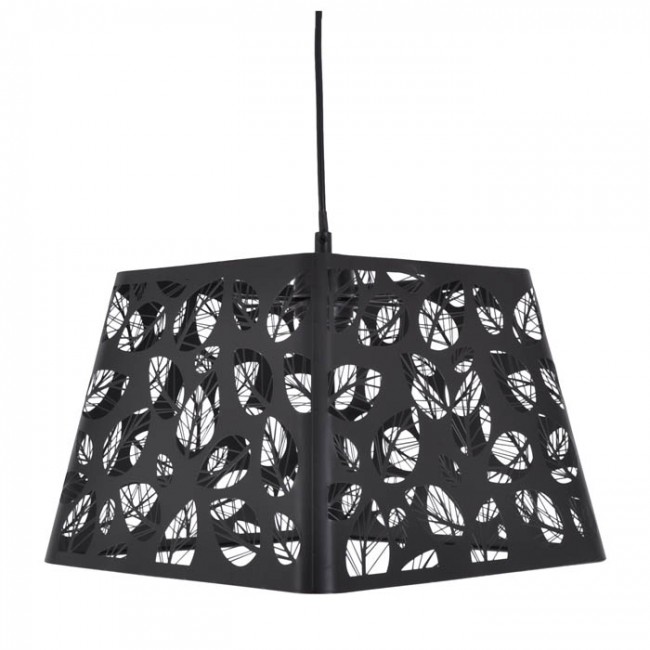 Φωτιστικό μονόφωτο μεταλλικό σε μαύρο χρώμα 31x31x108