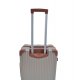 Σετ βαλίτσες 3 τεμαχίων τρόλεϊ σε χρώμα σαμπανιζέ 28,50x46x70