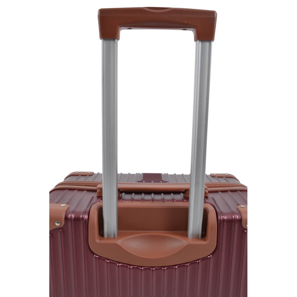 Σετ βαλίτσες 3 τεμαχίων τρόλεϊ σε χρώμα μπορντό 28.50x46x70