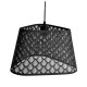 Φωτιστικό οροφής μονόφωτο από μέταλλο σε μαύρο χρώμα Ε27 Φ35x35x108