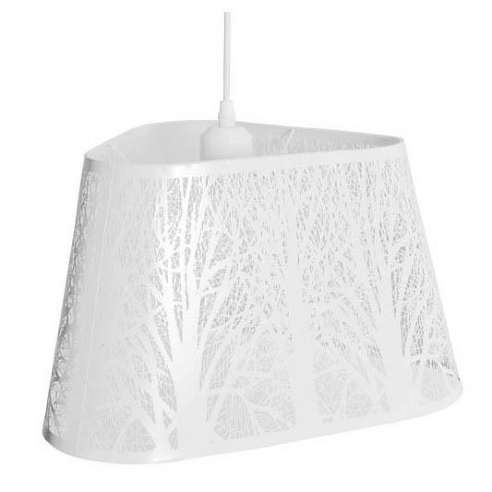 Φωτιστικό οροφής μονόφωτο από μέταλλο σε άσπρο χρώμα Ε27 35x35x108