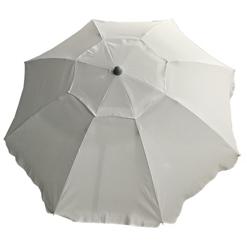 Ομπρέλα θαλάσσης από μέταλλο/ύφασμα σε χρώμα εκρού Φ200