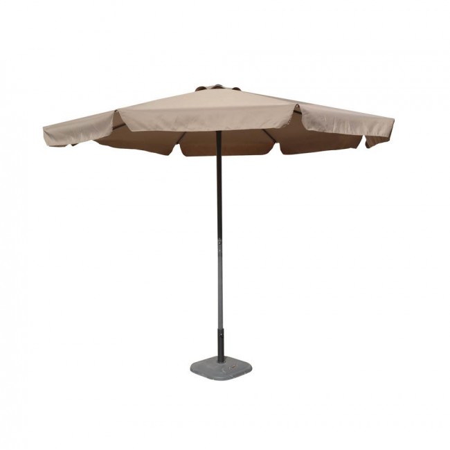 Ομπρέλα κήπου από αλουμίνιο/ύφασμα σε χρώμα μπεζ άμμου Φ300