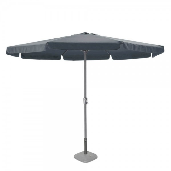 Ομπρέλα κήπου από αλουμίνιο/ύφασμα σε γκρι χρώμα Φ300