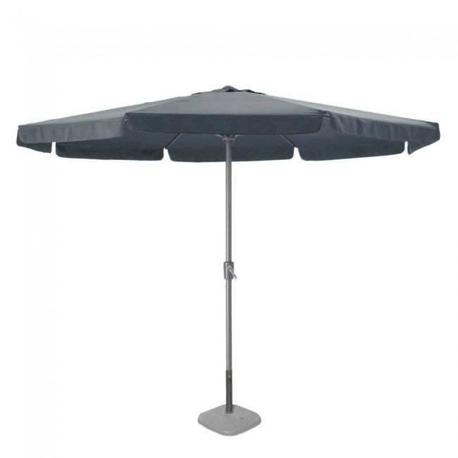 Ομπρέλα κήπου από αλουμίνιο/ύφασμα σε γκρι χρώμα Φ300