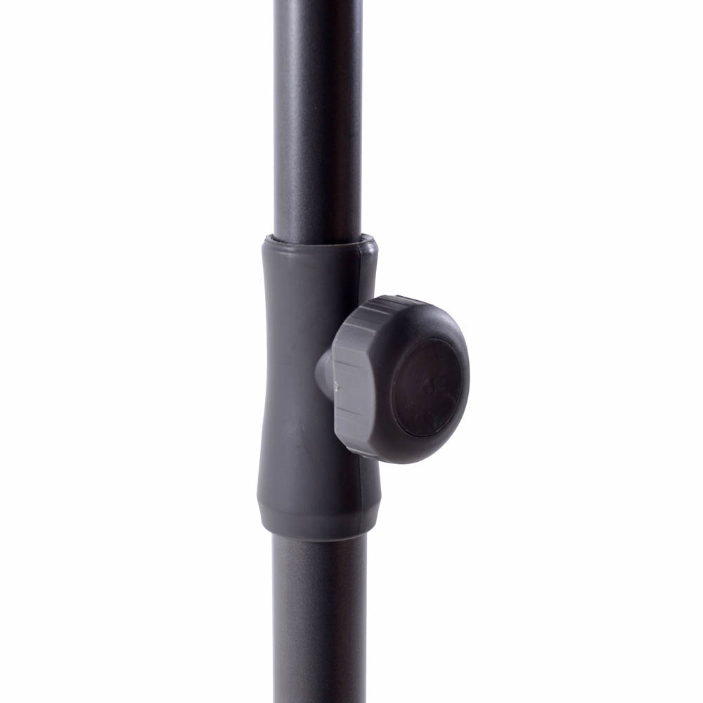 Ομπρέλα θαλάσσης από ύφασμα/μέταλλο σε γκρι χρώμα Φ200