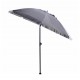 Ομπρέλα θαλάσσης από ύφασμα/μέταλλο σε γκρι χρώμα Φ200