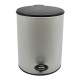Κάδος απορριμάτων από INOX σε γκρι χρώμα 5lit
