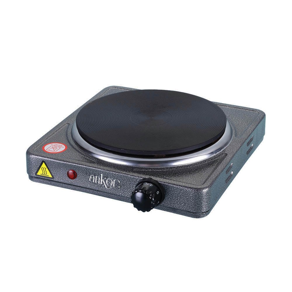 Εστία ηλεκτρική εμαγιέ σε χρώμα ανθρακί 1500W