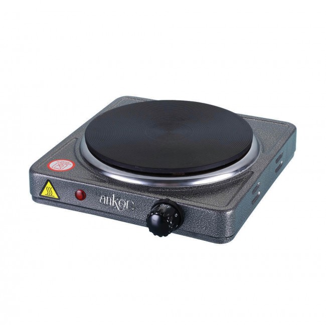 Εστία ηλεκτρική εμαγιέ σε χρώμα ανθρακί 1500W