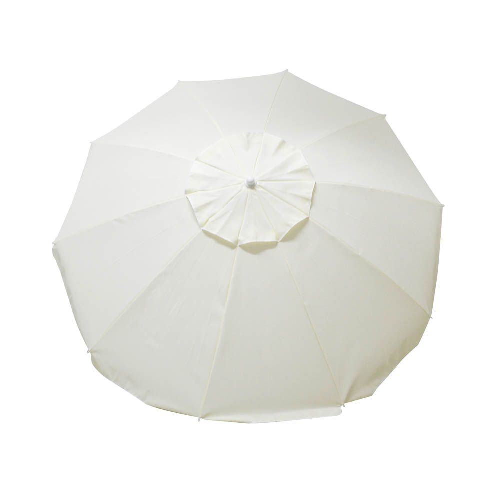 Ομπρέλα θαλάσσης από μέταλλο/ύφασμα σε χρώμα εκρού Φ225