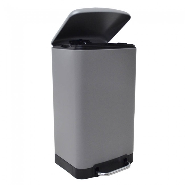 Κάδος απορριμμάτων "SOFT CLOSE" σε γκρι χρώμα 30L