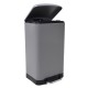 Κάδος απορριμμάτων "SOFT CLOSE" σε γκρι χρώμα 30L