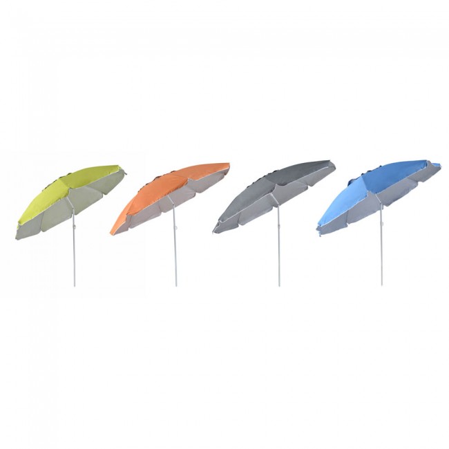 Ομπρέλα θαλάσσης από μέταλλο/ύφασμα σε διάφορα χρώματα Φ200