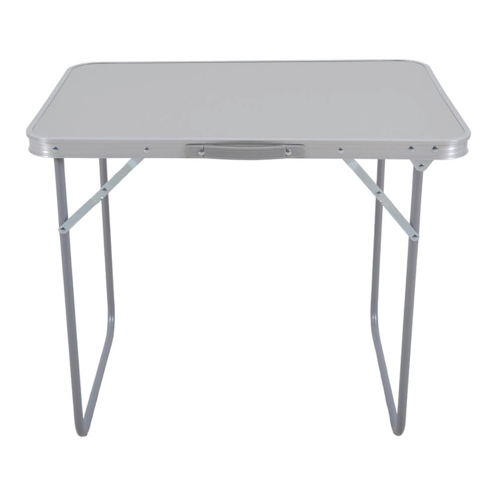 Τραπέζι camping πτυσσόμενο από μέταλλο σε γκρι χρώμα 50x70x60