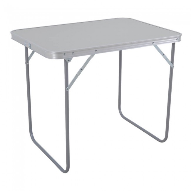 Τραπέζι camping πτυσσόμενο από μέταλλο σε γκρι χρώμα 50x70x60