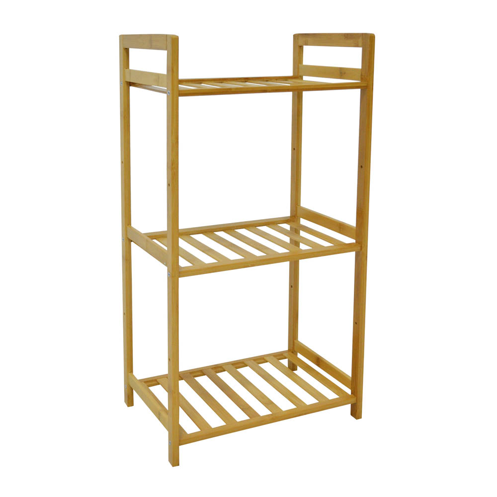 Ραφιέρα από μπαμπού σε χρώμα φυσικό 35x25x71