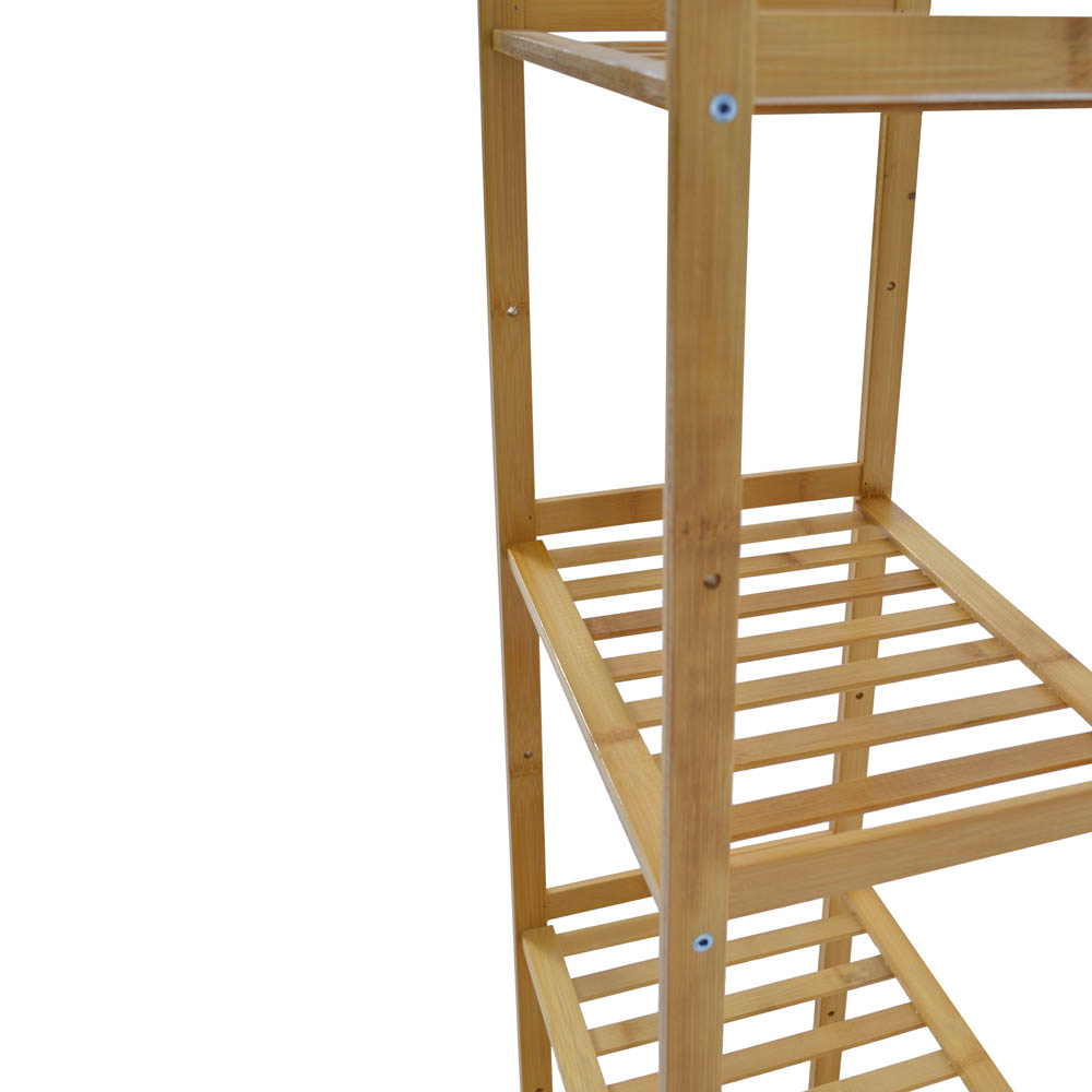 Ραφιέρα από μπαμπού σε χρώμα φυσικό 35x25x71