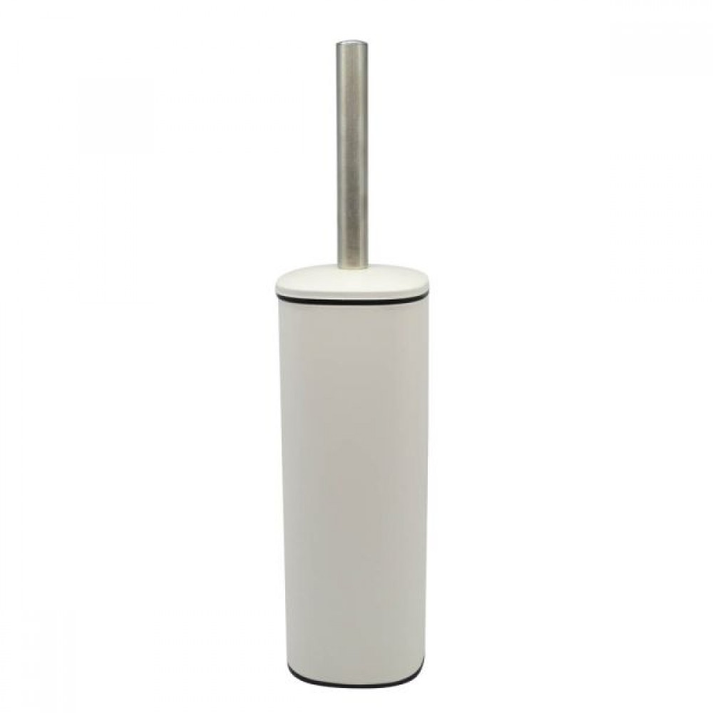 Πιγκάλ βουρτσάκι από inox σε λευκό ματ χρώμα 9,5x9,5x39