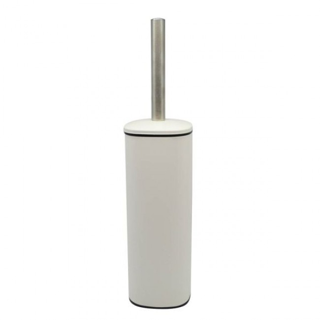Πιγκάλ βουρτσάκι από inox σε λευκό ματ χρώμα 9,5x9,5x39