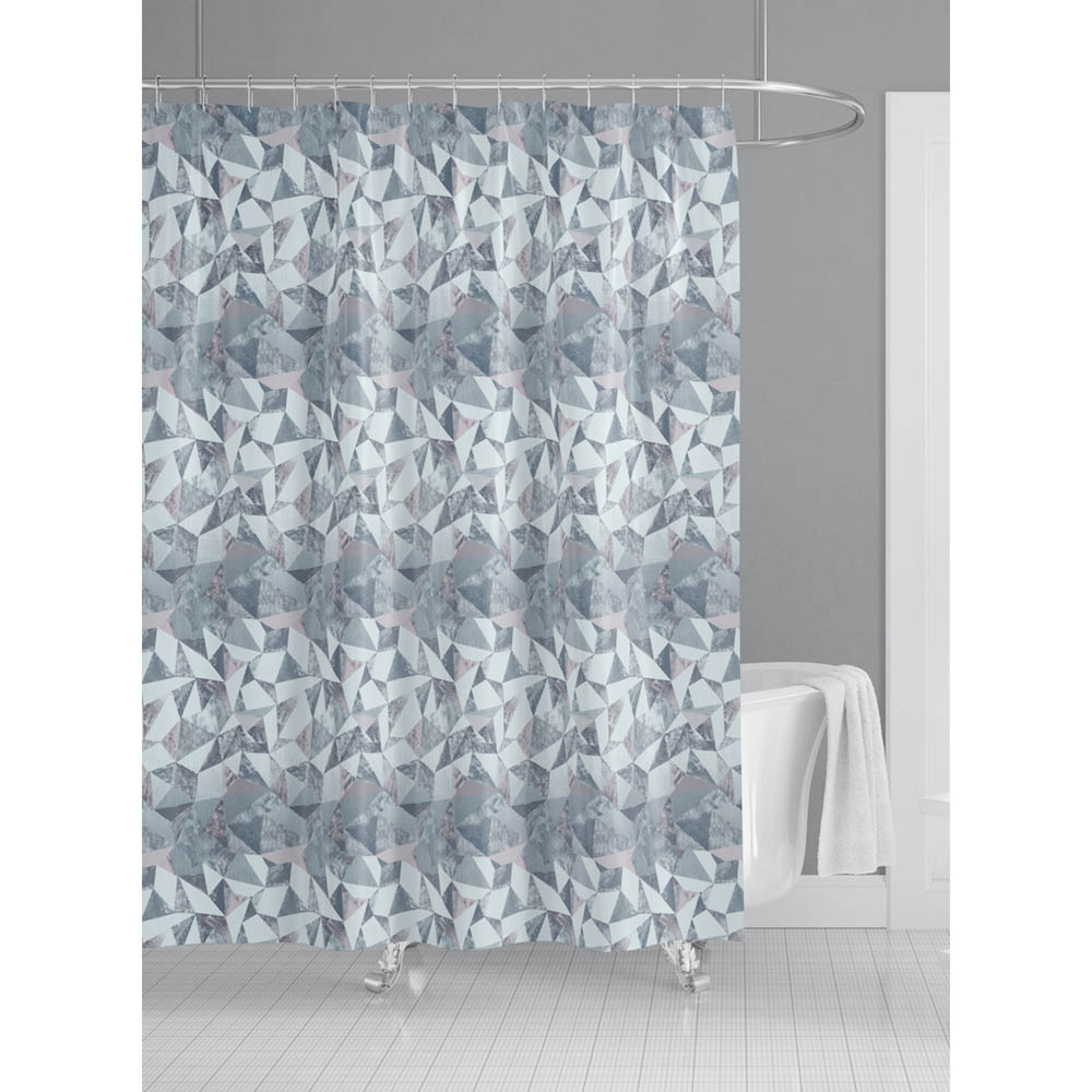 Κουρτίνα μπάνιου σε χρώμα γκρι 180x180