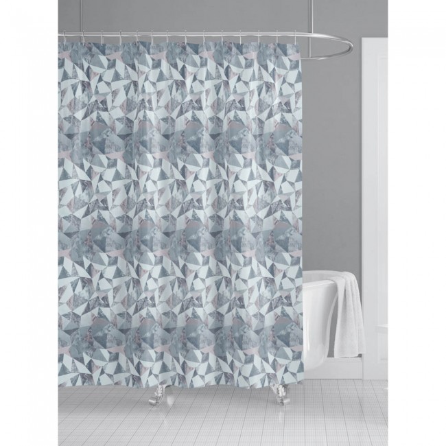 Κουρτίνα μπάνιου σε χρώμα γκρι 180x180