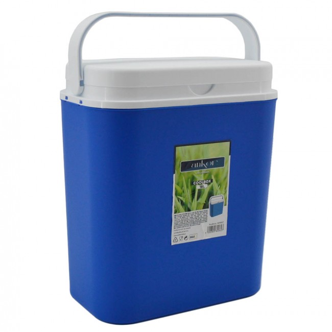 Φορητό ψυγείο 18lt σε μπλε χρώμα 33x20x38
