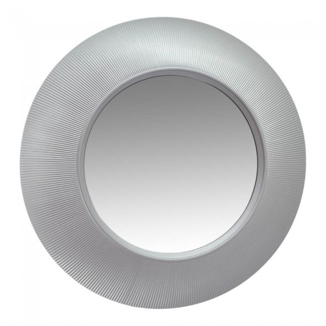 Καθρέπτης τοίχου σε ασημί χρώμα 50.5x5.3