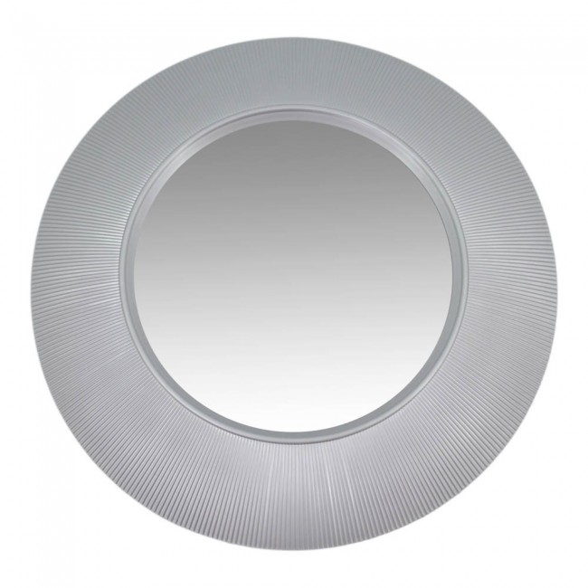 Καθρέπτης τοίχου σε ασημί χρώμα 50.5x5.3