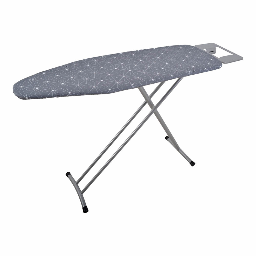 Σιδερώστρα από μέταλλο σε χρώμα γκρι 145x38x78-95