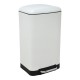 Κάδος απορριμάτων soft close σε λευκό χρώμα 30L