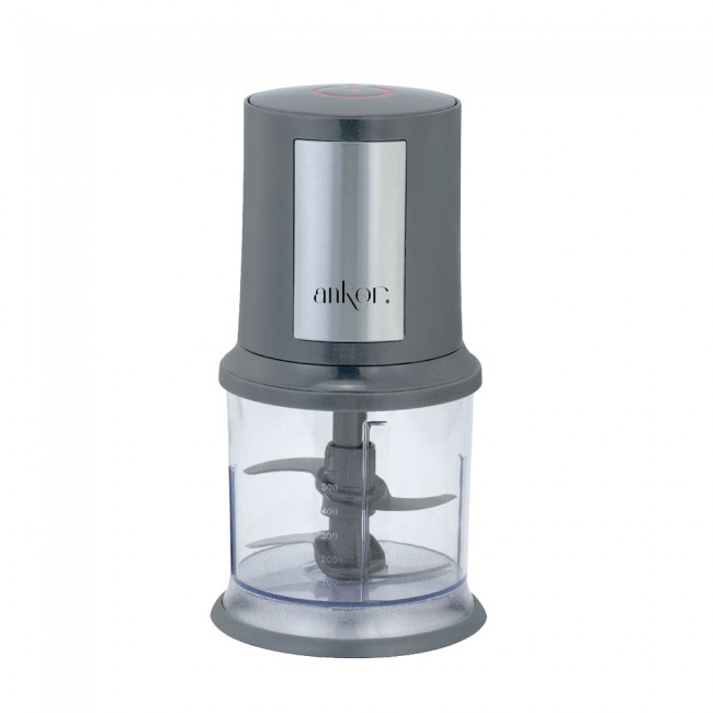 Πολυκόφτης με διπλή λεπίδα σε γκρι χρώμα 500ml