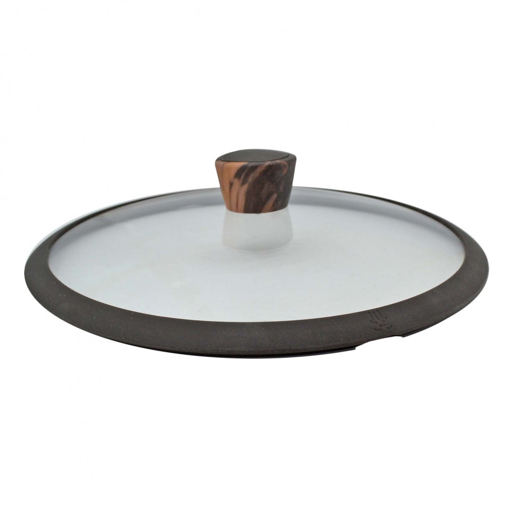 Γυάλινο καπάκι με δαχτυλίδι σιλικόνης 30cm