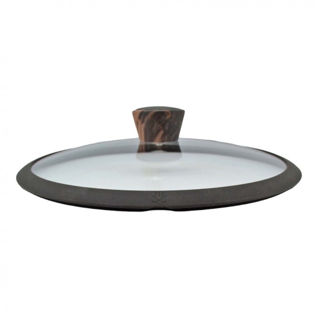 Γυάλινο καπάκι με δαχτυλίδι σιλικόνης 28cm