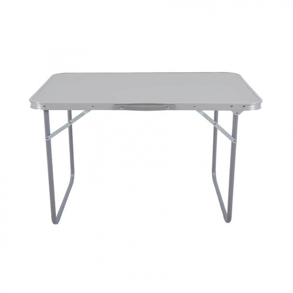 Τραπέζι camping πτυσσόμενο από μέταλλο σε γκρι χρώμα 40x60x25