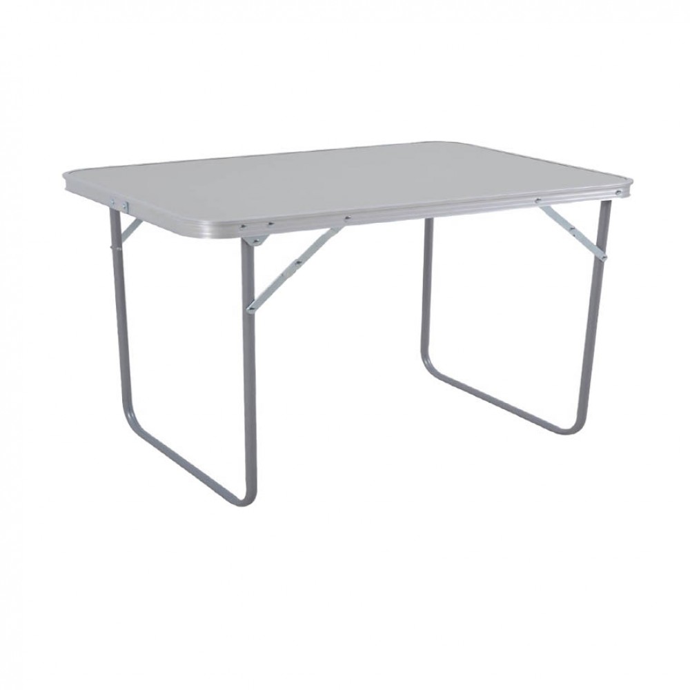 Τραπέζι camping πτυσσόμενο από μέταλλο σε γκρι χρώμα 40x60x25
