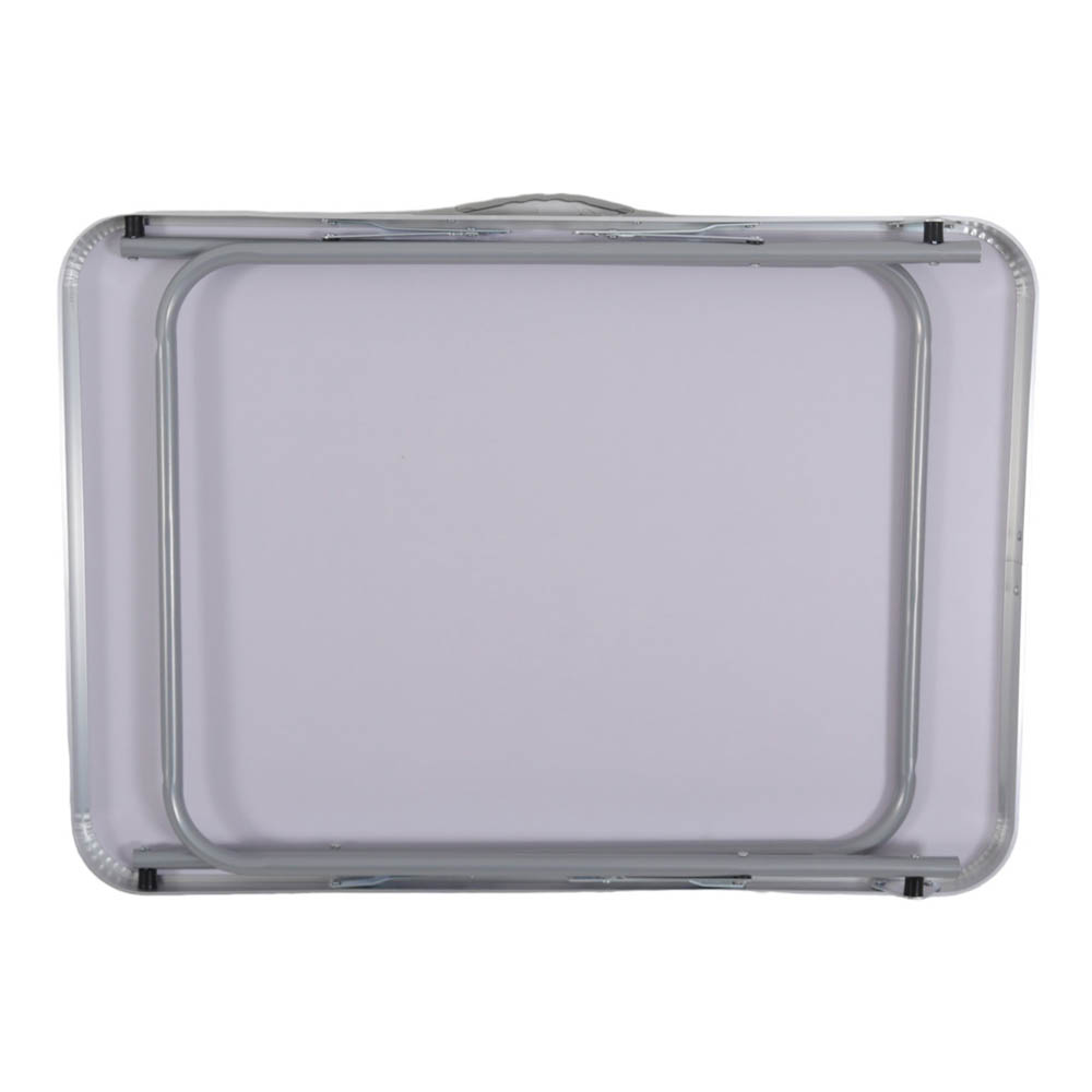 Τραπέζι camping πτυσσόμενο από μέταλλο σε γκρι χρώμα 40x60x25