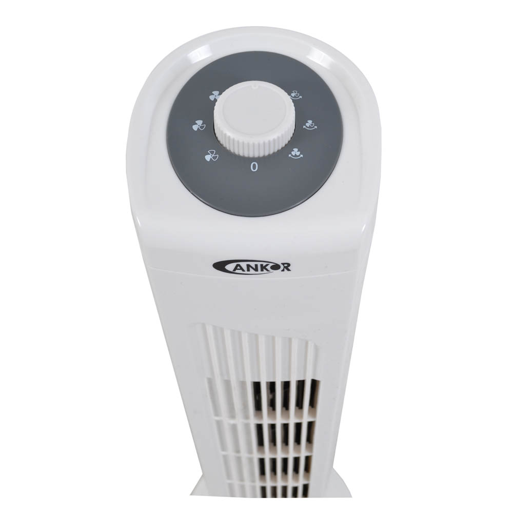 Ανεμιστήρας δαπέδου στήλη περιστρεφόμενος σε χρώμα λευκό 45W