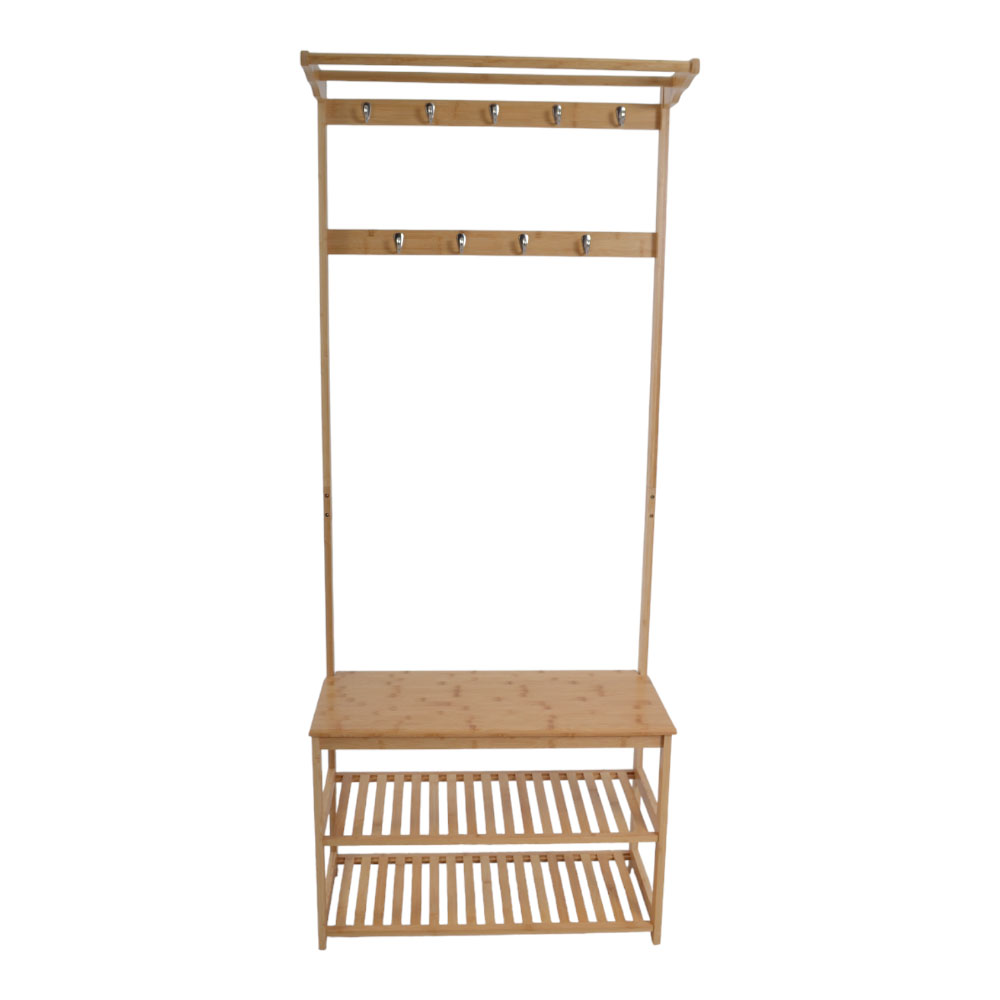 Έπιπλο εισόδου από μπαμπού σε φυσικό χρώμα 70x31x170