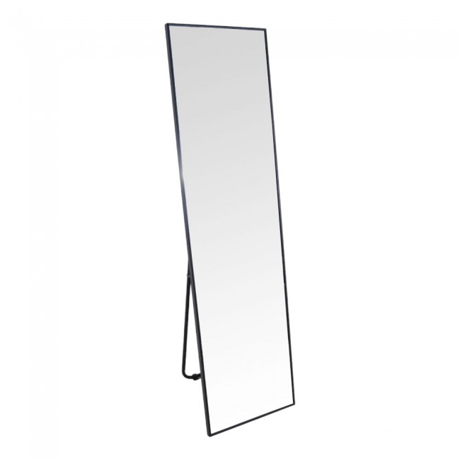 Καθρέπτης δαπέδου από αλουμινίο σε χρώμα μαύρο 40x150