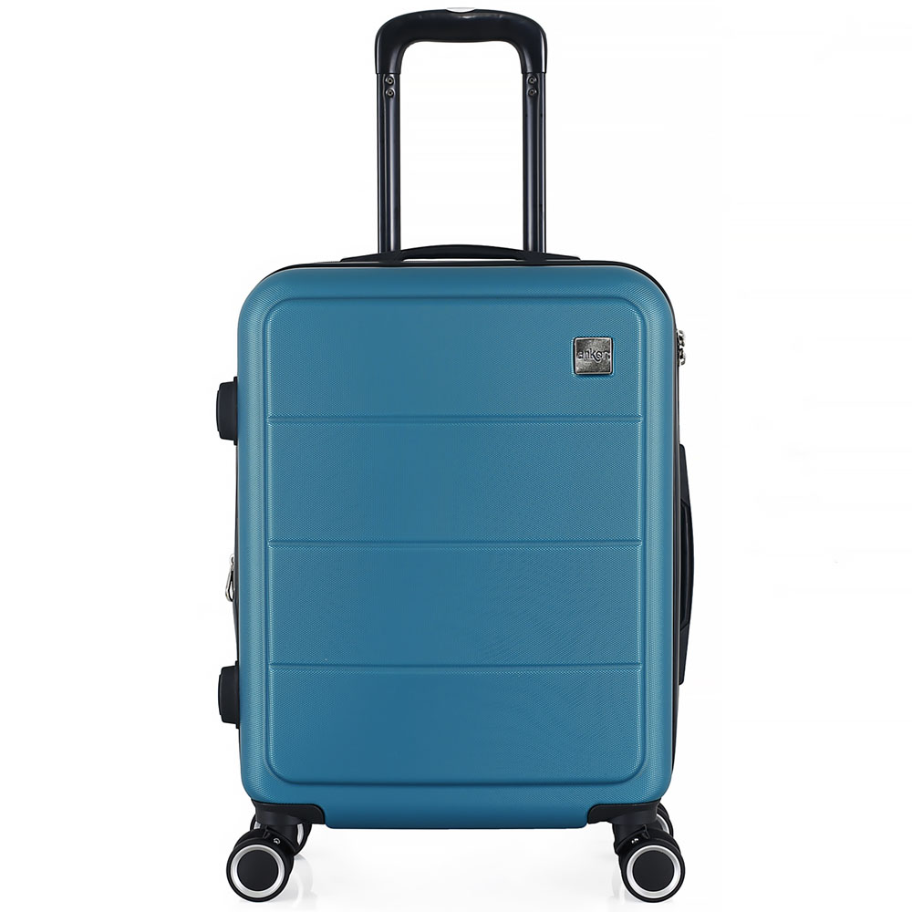 Βαλίτσα από ABS σε πετρόλ χρώμα 37x21x55