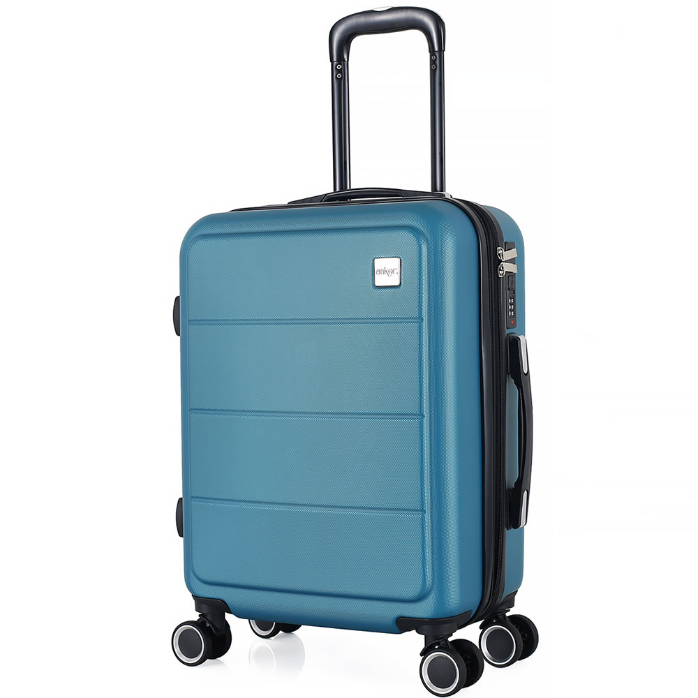 Βαλίτσα από ABS σε πετρόλ χρώμα 37x21x55