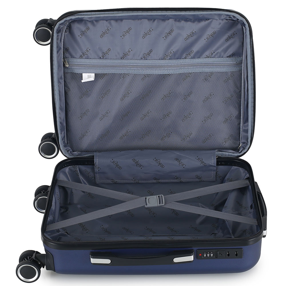 Βαλίτσα από ABS σε πετρόλ χρώμα 37x21x55