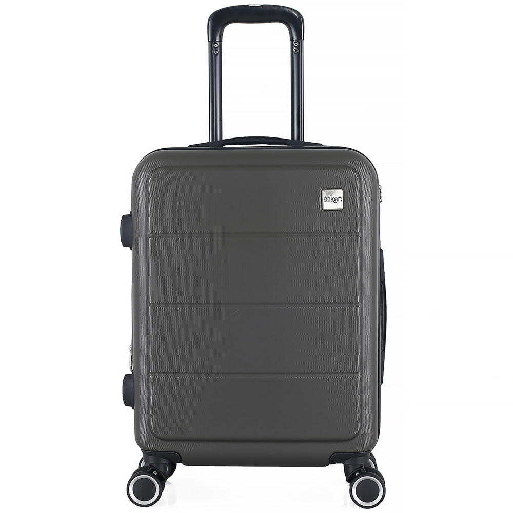 Βαλίτσα από ABS σε ανθρακί χρώμα 37x21x55
