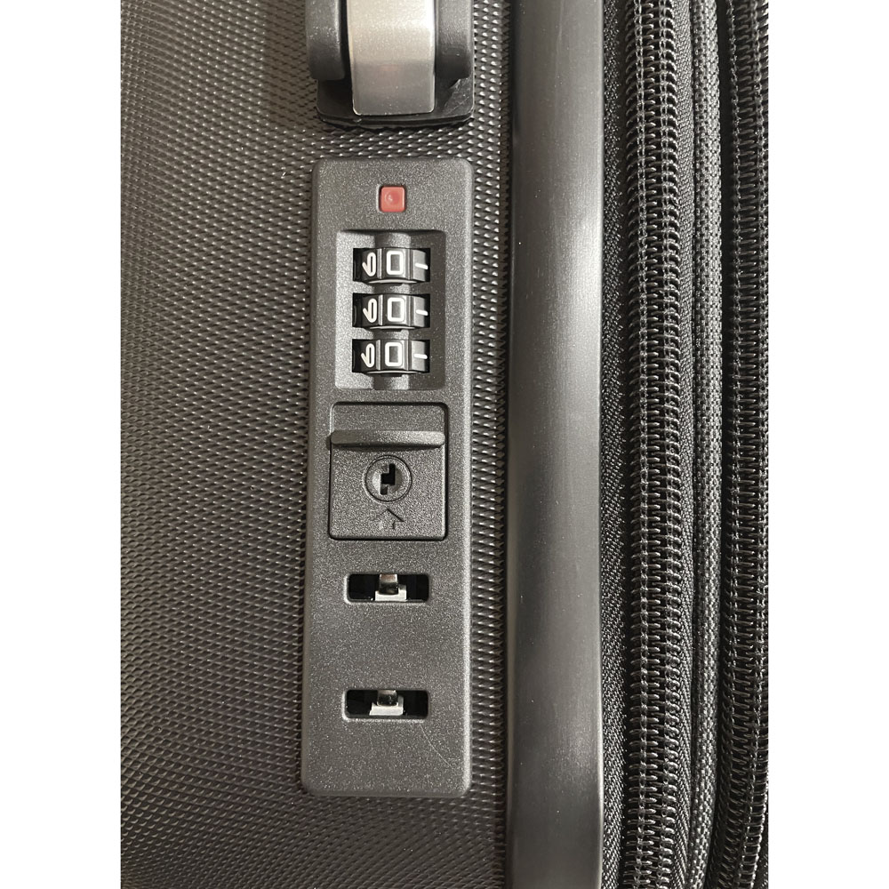 Βαλίτσα από ABS σε ανθρακί χρώμα 37x21x55