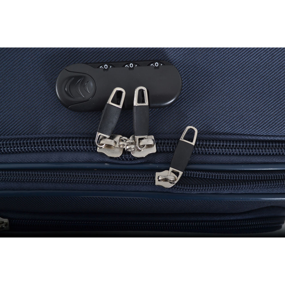 Βαλίτσα από ύφασμα σε μπλε χρώμα 37x24x50