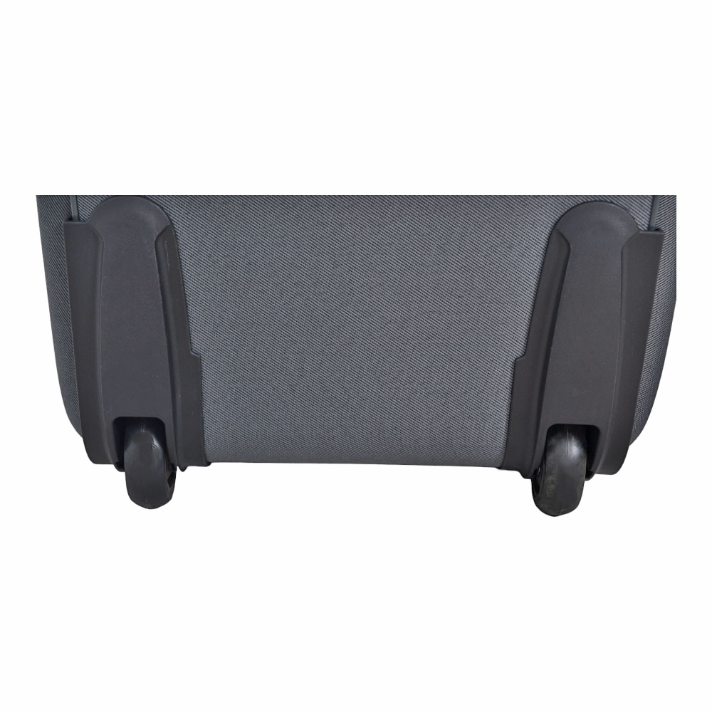 Βαλίτσα από ύφασμα σε γκρι χρώμα 37x24x50